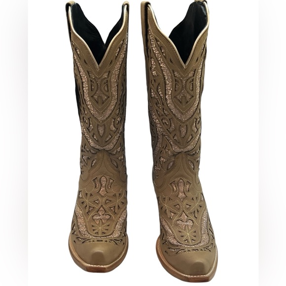 Boots - Corral Women's Tan Embroidered Western Boots